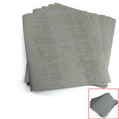 ?/ 5 sheets Sandpaper 3000 Grit Waterproof Paper 9&x11& Wet/Dry Silicon Carbide